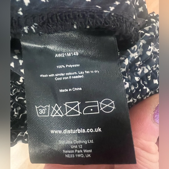 Disturbia nwot | sz 6 us | Prairie Panel Skirt. black/white floral skirt - Picture 6 of 12